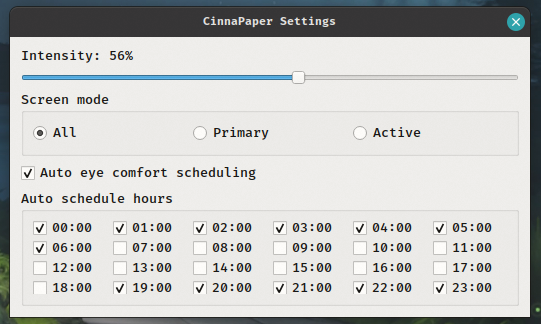 CinnaPaper character tracking screenshot