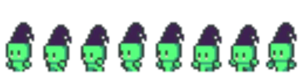 Walking frog sprite