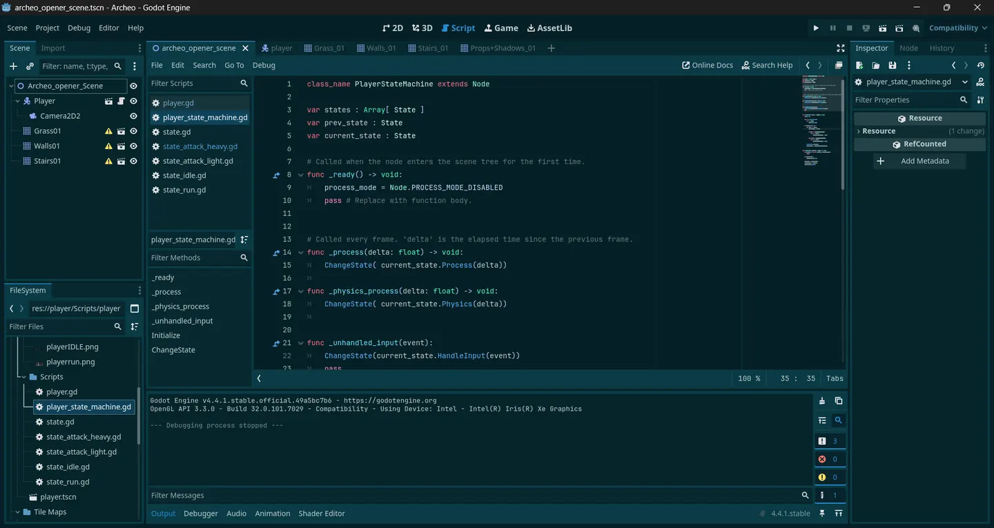 State machine coding screenshot